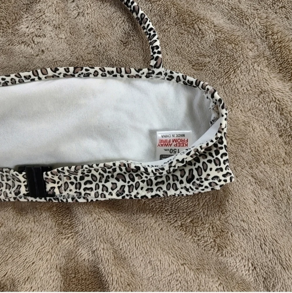Zara Accessories Girls Leopard Print Bikini Top